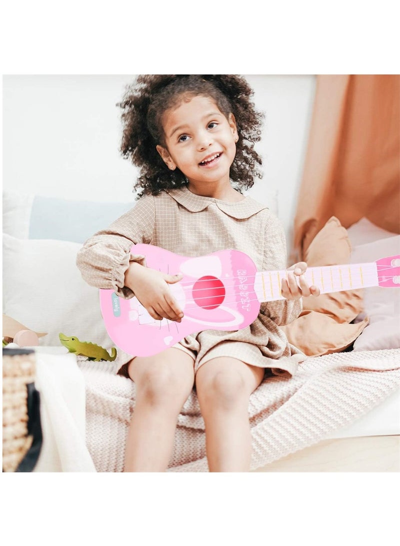 Kids Cartoon Rabbit Ukulele 4 String Musical Toy for Toddlers 14 inch Early Education Plastic Guitar for Boys and Girls - Image 2
